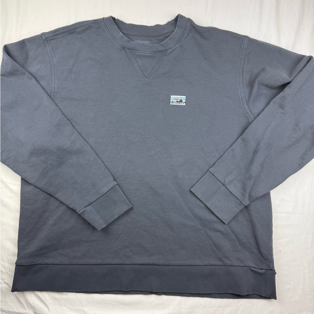 Patagonia Men's Charcoal Daily Crewneck Sweatshirt size Large